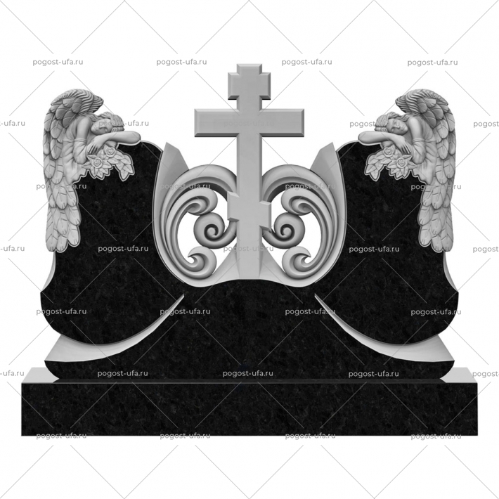 Резной семейный памятник № 28