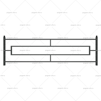 Металлическая ограда № 003