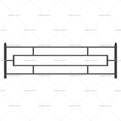 Металлическая ограда № 004